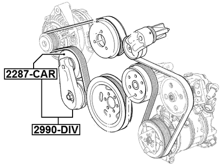 2990-DIV - BELT TENSIONER