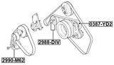 2990-M62 - BELT TENSIONER