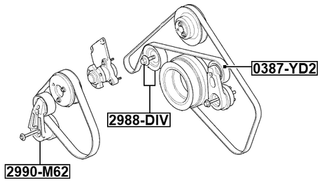 2990-M62 - BELT TENSIONER