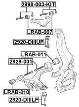 2998-003-KIT - SUSPENSION ARM BOLT W/ WASHER REPAIR KIT