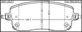 3001-JOLF - PAD KIT, DISC BRAKE, FRONT (WITH ANTI SQUEAL SHIM, WITH BRACKETS)