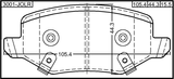 3001-JOLR - PAD KIT, DISC BRAKE, REAR - KIT (WITH ANTI SQUEAL SHIM, WITH BRACKETS)