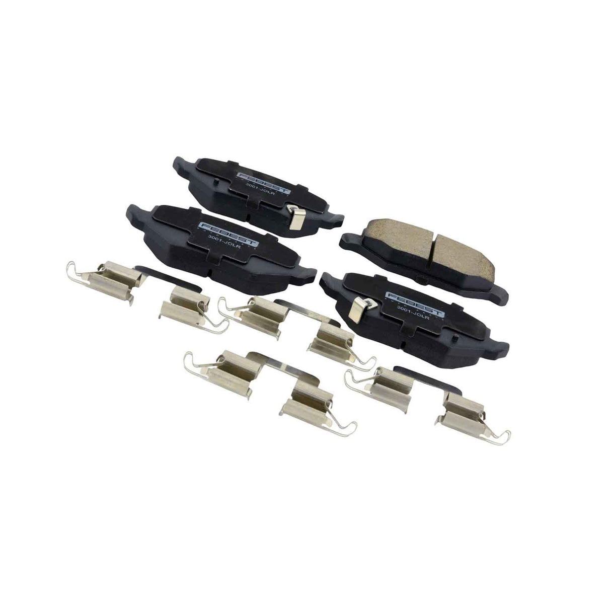 3001-JOLR - PAD KIT, DISC BRAKE, REAR - KIT (WITH ANTI SQUEAL SHIM, WITH BRACKETS) Braking System, Brake Pads