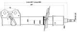30110-001FR - SHOCK ABSORBER FRONT RIGHT GAS.TWIN TUBE