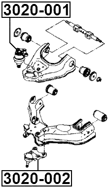 3020-002 - BALL JOINT FRONT LOWER ARM