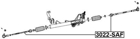 3022-SAF - STEERING TIE ROD