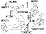 3029-002-KIT - REPAIR KIT, CAMBER ADJUSTING ECCENTRIC BOLT