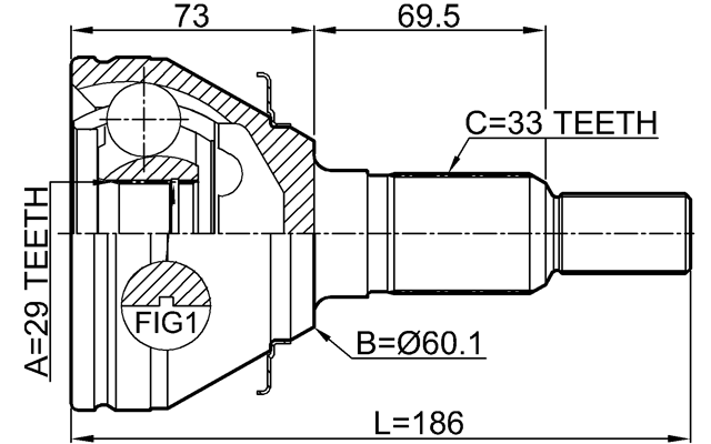 3210-ESCV - OUTER CV JOINT
