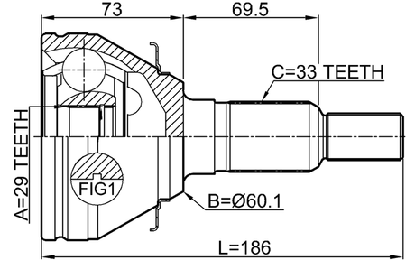 3210-ESCV - OUTER CV JOINT