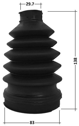 3215P-ESC - BOOT INNER CV JOINT KIT PVC 83X138X29.7