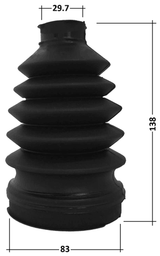 3215P-ESC - BOOT INNER CV JOINT KIT PVC 83X138X29.7