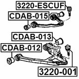 3220-001 - BALL JOINT FRONT LOWER ARM