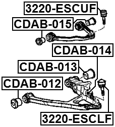 3220-ESCUF - BALL JOINT FRONT UPPER ARM
