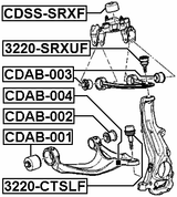 3220-SRXUF - BALL JOINT FRONT UPPER ARM