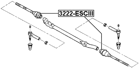 3222-ESCIII - STEERING TIE ROD