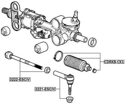 3222-ESCIV - STEERING TIE ROD