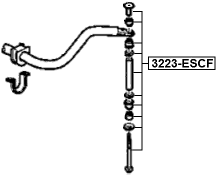 3223-ESCF - FRONT STABILIZER LINK / SWAY BAR LINK