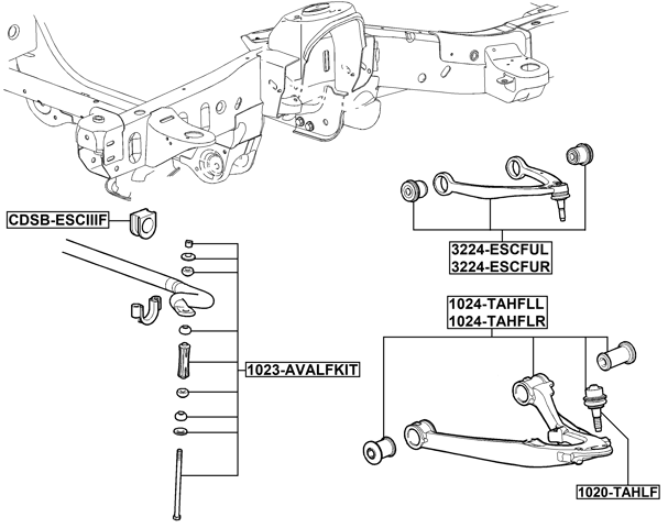 3224-ESCFUL - LEFT UPPER FRONT ARM