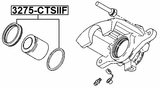 3275-CTSIIF - FRONT BRAKE CALIPER REPAIR KIT (SET FOR ONE SIDE)