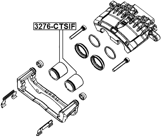 3276-CTSIF - FRONT CALIPER PISTON D45