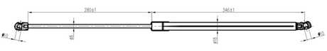 34117-003 - BONNET GAS STRUT L647/130N
