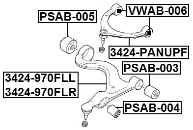 3424-970FLL - LEFT LOWER FRONT ARM