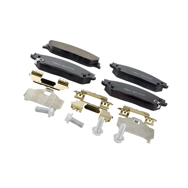 3501-EMGF - PAD KIT, DISC BRAKE, FRONT - KIT (INCLUDING BOLTS, WITH ANTI-RATTLE SPRING) Braking System, Brake Pads