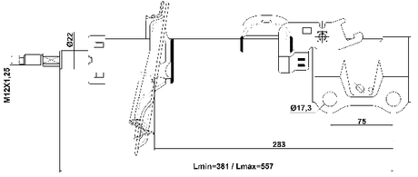 35110-001FL - SHOCK ABSORBER FRONT LEFT GAS.TWIN TUBE