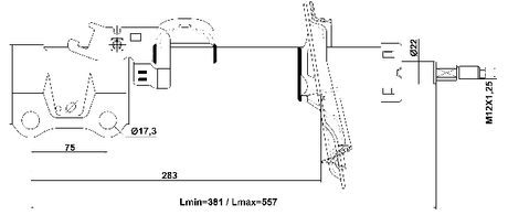 35110-001FR - SHOCK ABSORBER FRONT RIGHT GAS.TWIN TUBE
