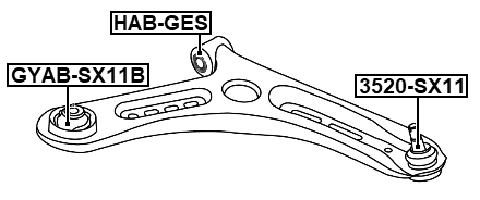 3520-SX11 - BALL JOINT FRONT LOWER ARM