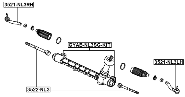 3521-NL3RH - STEERING TIE ROD END RIGHT
