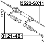 3522-SX11 - STEERING TIE ROD