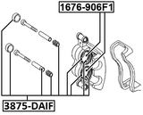 3875-DAIF - FRONT BRAKE CALIPER REPAIR KIT (SET FOR ONE SIDE)