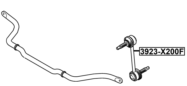 3923-X200F - FRONT STABILIZER LINK / SWAY BAR LINK