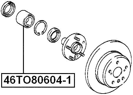 46TO80604-1 - REAR WHEEL BEARING 38X64X33X36