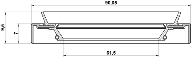 6390710 - OIL SEAL REAR HUB 63X90X7X9.5