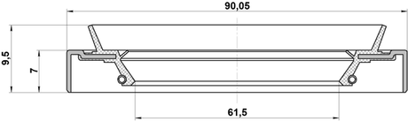 6390710 - OIL SEAL REAR HUB 63X90X7X9.5