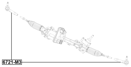 6721-M3 - STEERING TIE ROD END