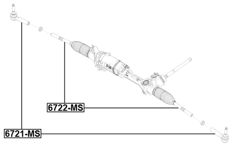 6721-MS - STEERING TIE ROD END
