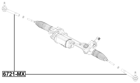 6721-MX - STEERING TIE ROD END