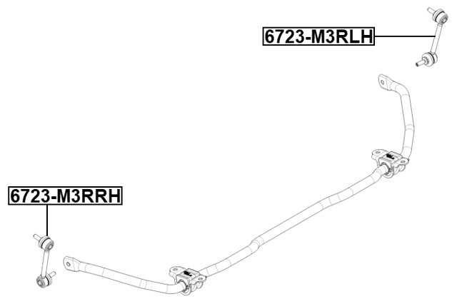 6723-M3RRH - REAR RIGHT STABILIZER LINK