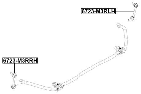 6723-M3RRH - REAR RIGHT STABILIZER LINK