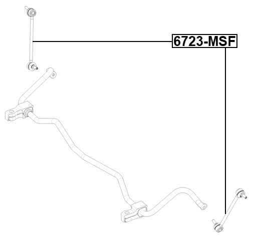 6723-MSF - FRONT STABILIZER LINK / SWAY BAR LINK