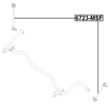6723-MSF - FRONT STABILIZER LINK / SWAY BAR LINK