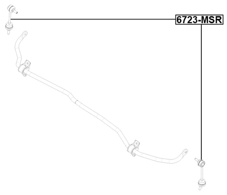 6723-MSR - REAR STABILIZER LINK