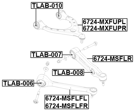 6724-MXFUPL - LEFT UPPER FRONT ARM