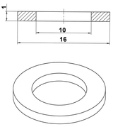 88430-101610C - O-RING 10X16X1