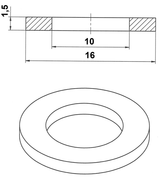88430-101615C - O-RING 10X16X1.5