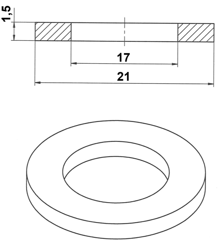 88430-172115C - O-RING 17X21X1.5