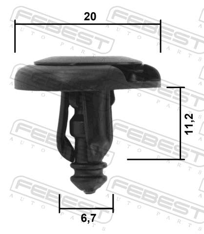 88570-095 - RETAINER CLIP